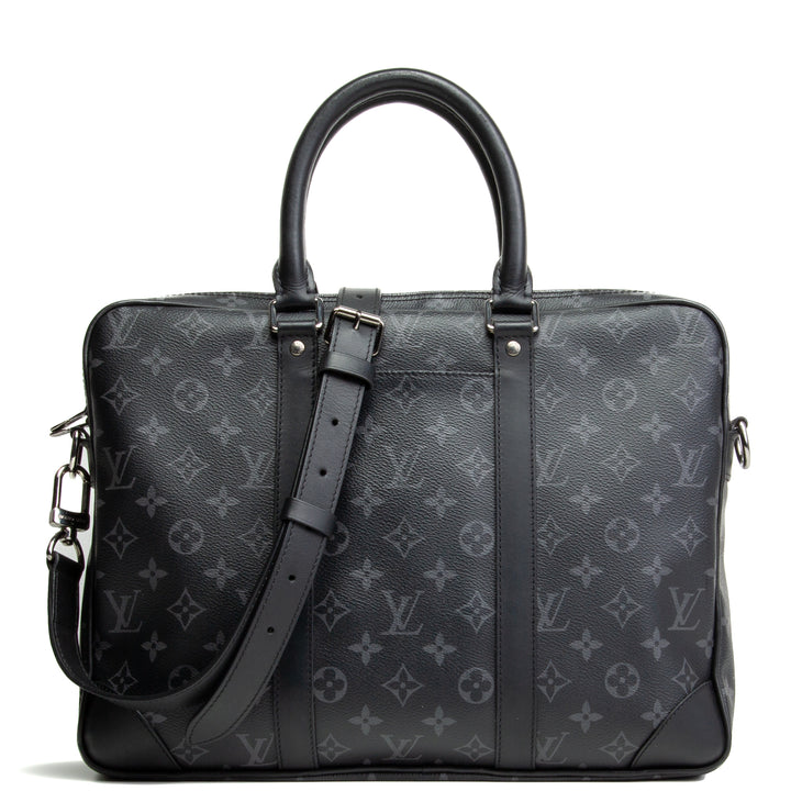 LOUIS VUITTON Monogram Eclipse Porte Documents Voyage