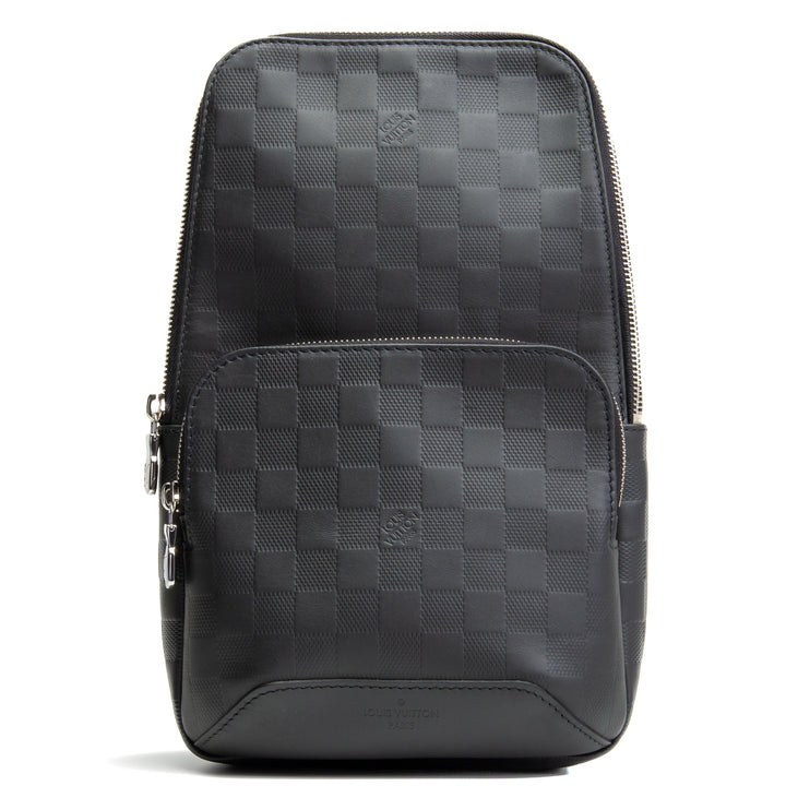 LOUIS VUITTON Damier Infini Avenue Sling  - Black