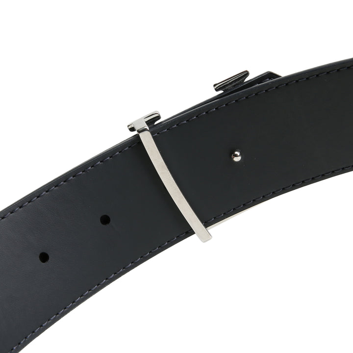 LOUIS VUITTON  40 mm LV Initiales Reversible Belt - Damier Navy