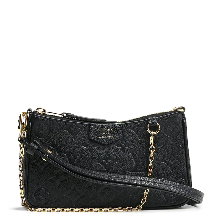 LOUIS VUITTON Easy Pouch On Strap- Monogram Empreinte - Black