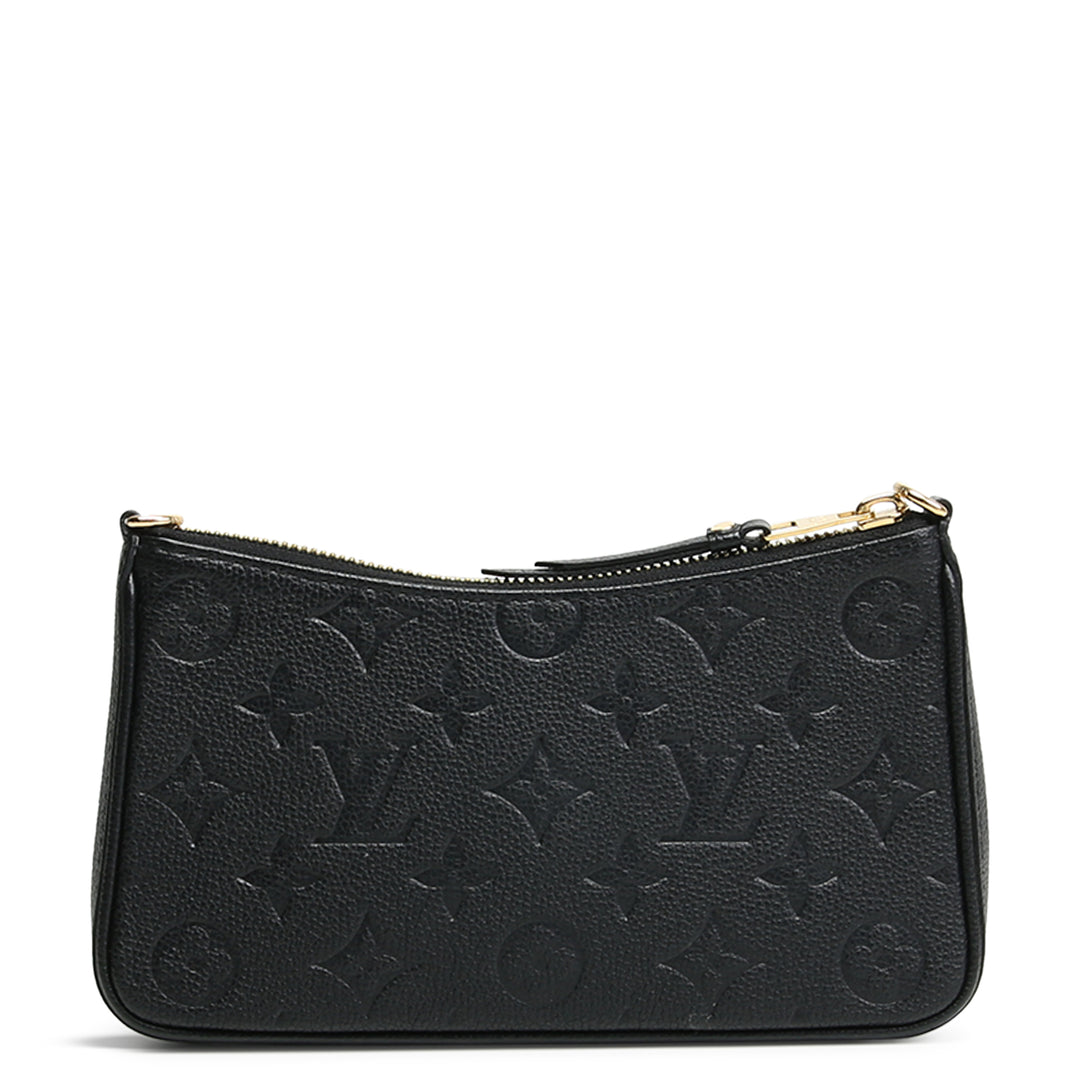 LOUIS VUITTON Easy Pouch On Strap- Monogram Empreinte - Black