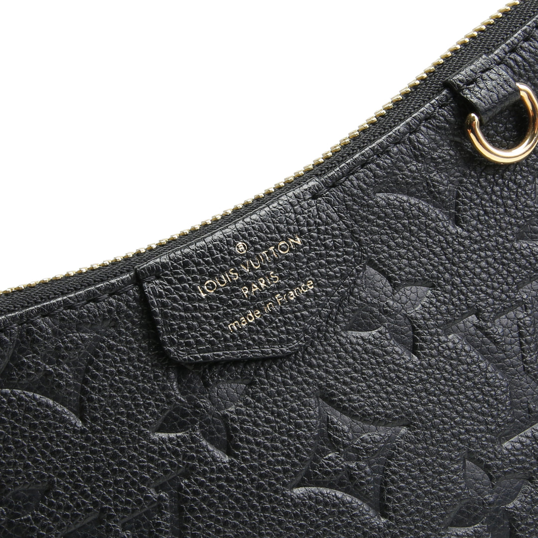 LOUIS VUITTON Easy Pouch On Strap- Monogram Empreinte - Black