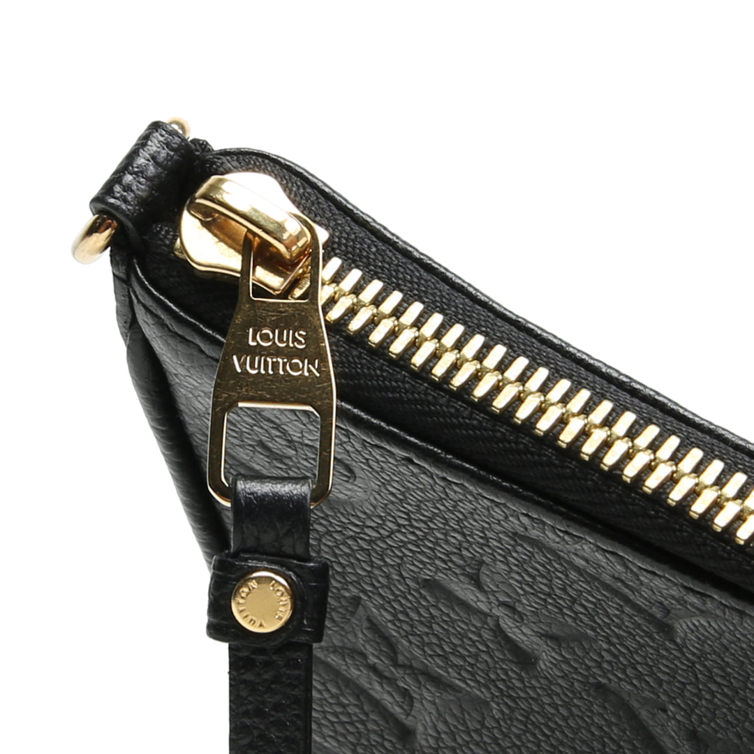 LOUIS VUITTON Easy Pouch On Strap- Monogram Empreinte - Black