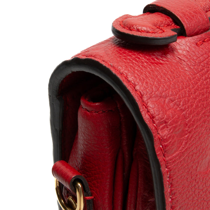 LOUIS VUITTON Monogram Empreinte Pochette Metis - Red