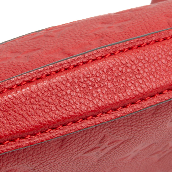 LOUIS VUITTON Monogram Empreinte Pochette Metis - Red