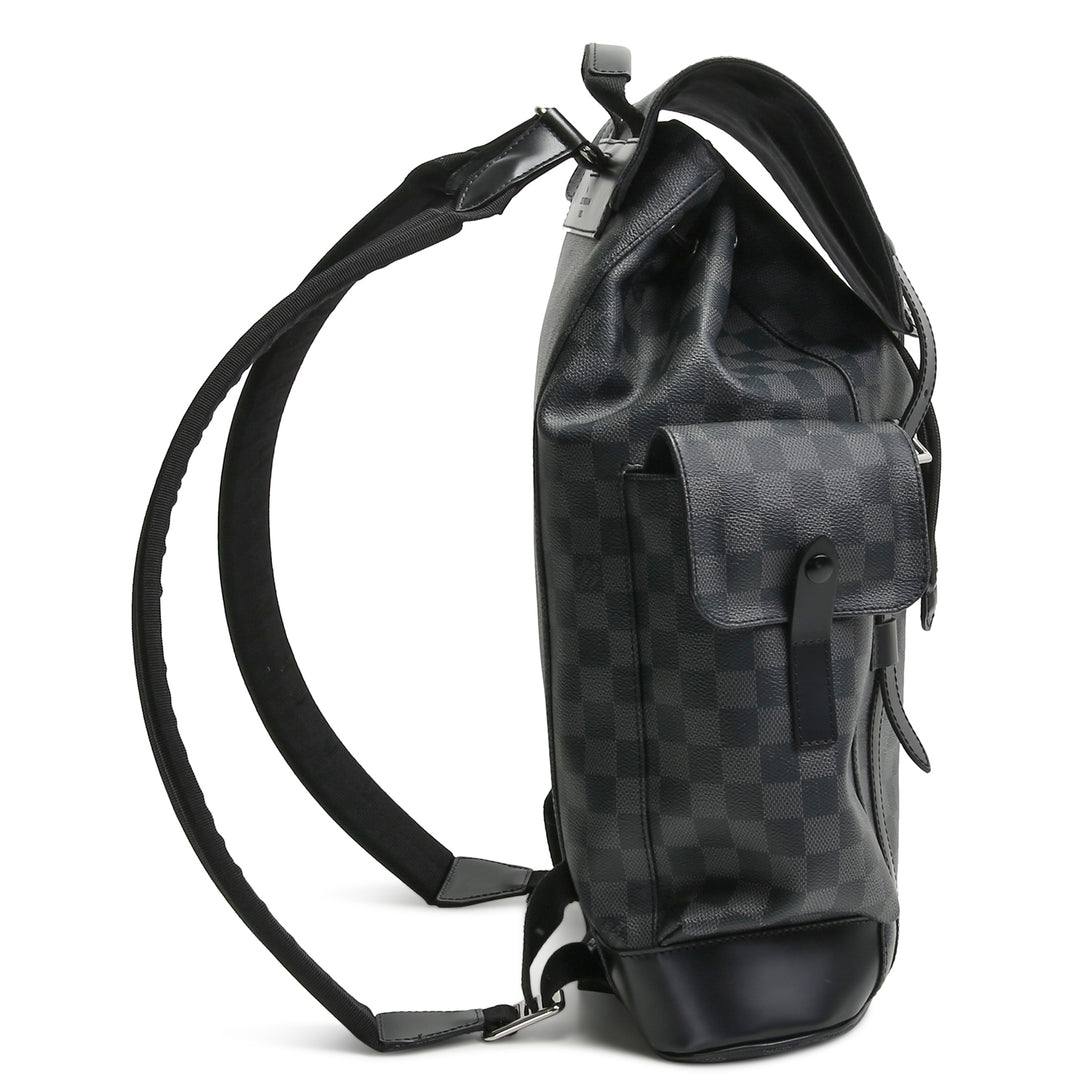 LOUIS VUITTON Damier Graphite Christopher Backpack MM