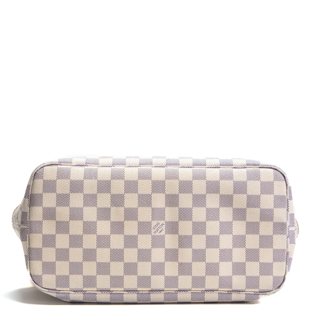 LOUIS VUITTON- Neverfull MM Damier Azur (NO POUCH) - OUTLET FINAL SALE