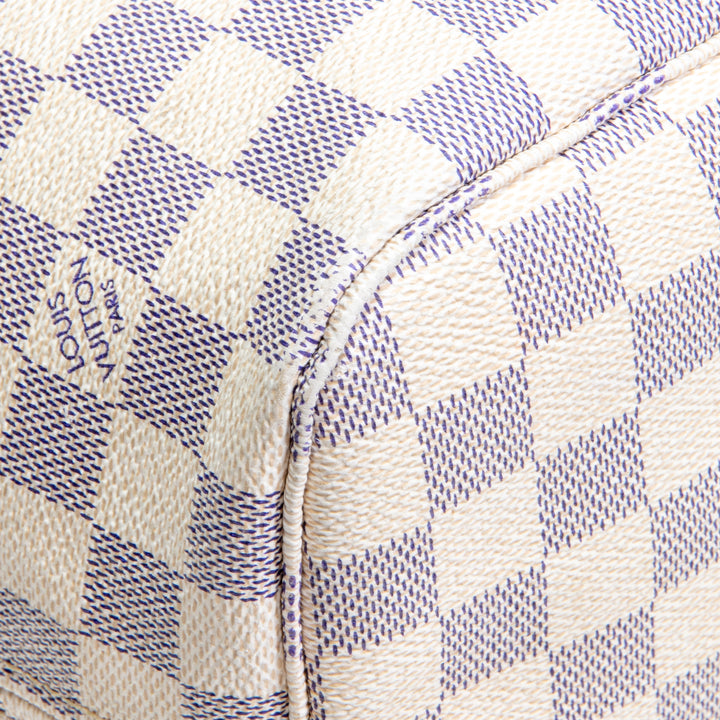 LOUIS VUITTON- Neverfull MM Damier Azur (NO POUCH) - OUTLET FINAL SALE