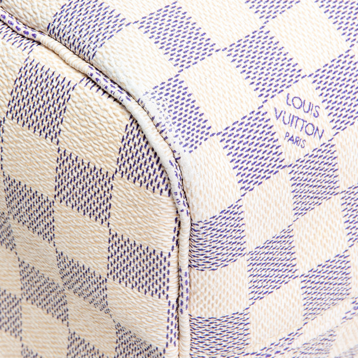 LOUIS VUITTON- Neverfull MM Damier Azur (NO POUCH) - OUTLET FINAL SALE