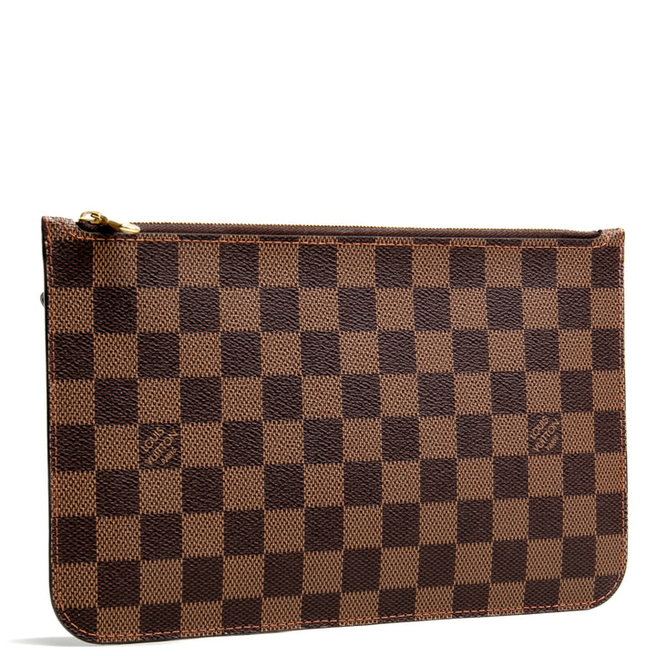 LOUIS VUITTON Damier Ebene Neverfull Pochette/Pouch