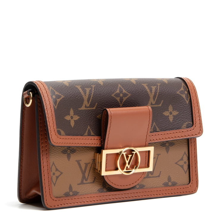 LOUIS VUITTON Reverse Monogram Dauphine Chain Wallet