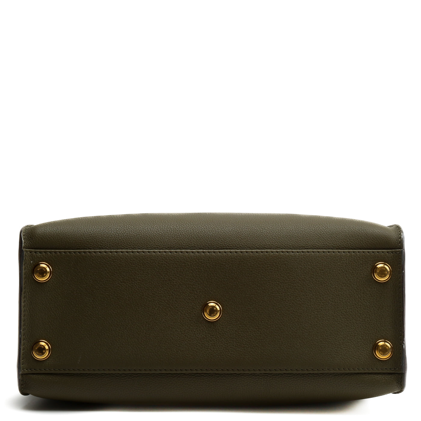 LOUIS VUITTON Calfskin Monogram On My Side MM - Laurier Green & Toffee Latte Beige