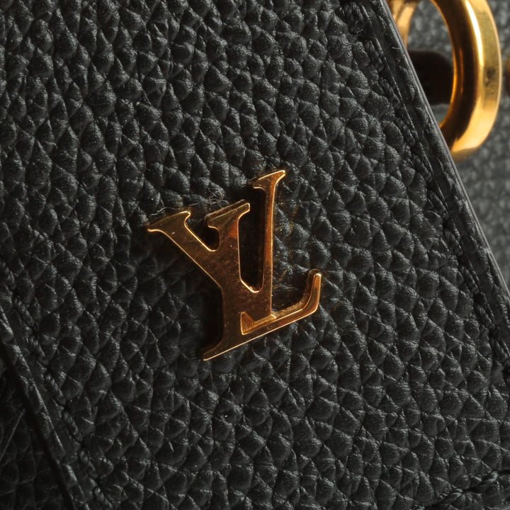 LOUIS VUITTON Calfskin City Steamer MM Black