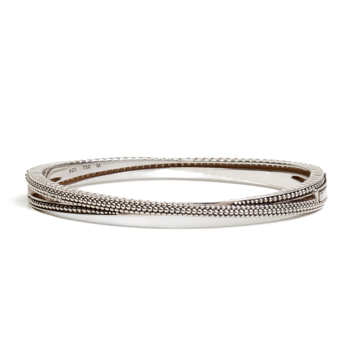 LAGOS Caviar Lux Diamond Hinged Bangle Bracelet - FINAL SALE