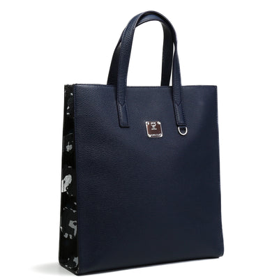 MCM Small Aren Tote - Navy