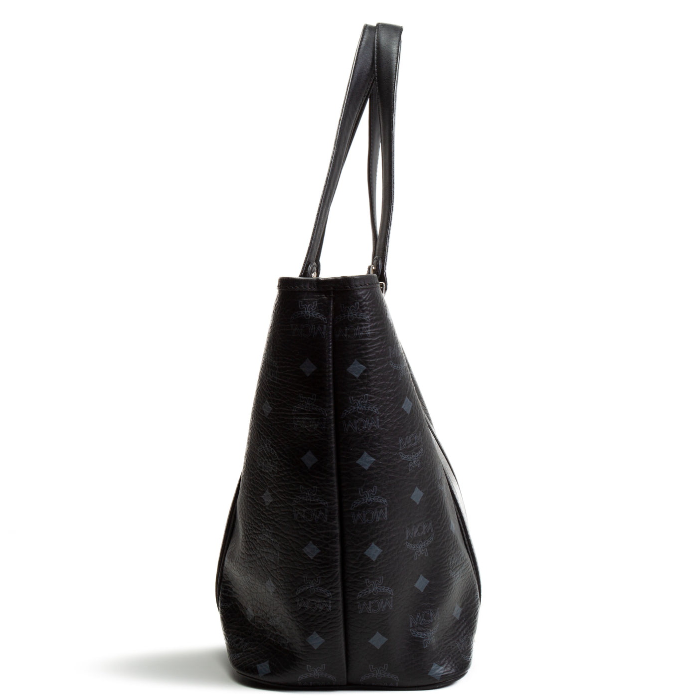 MCM Visetos Shopping Tote - Black