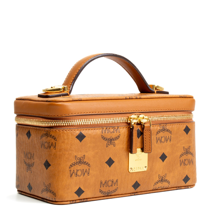 MCM Mini Rockstar Vanity Case - Cognac