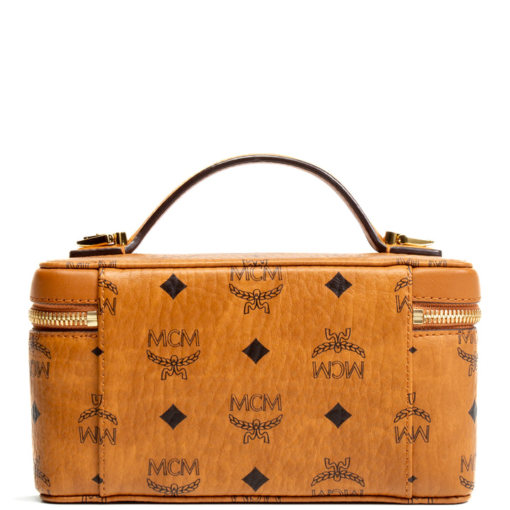 MCM Mini Rockstar Vanity Case - Cognac