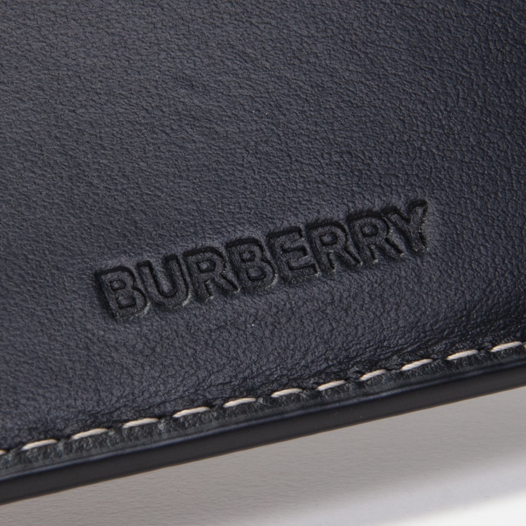 BURBERRY Check & Leather Bifold Wallet