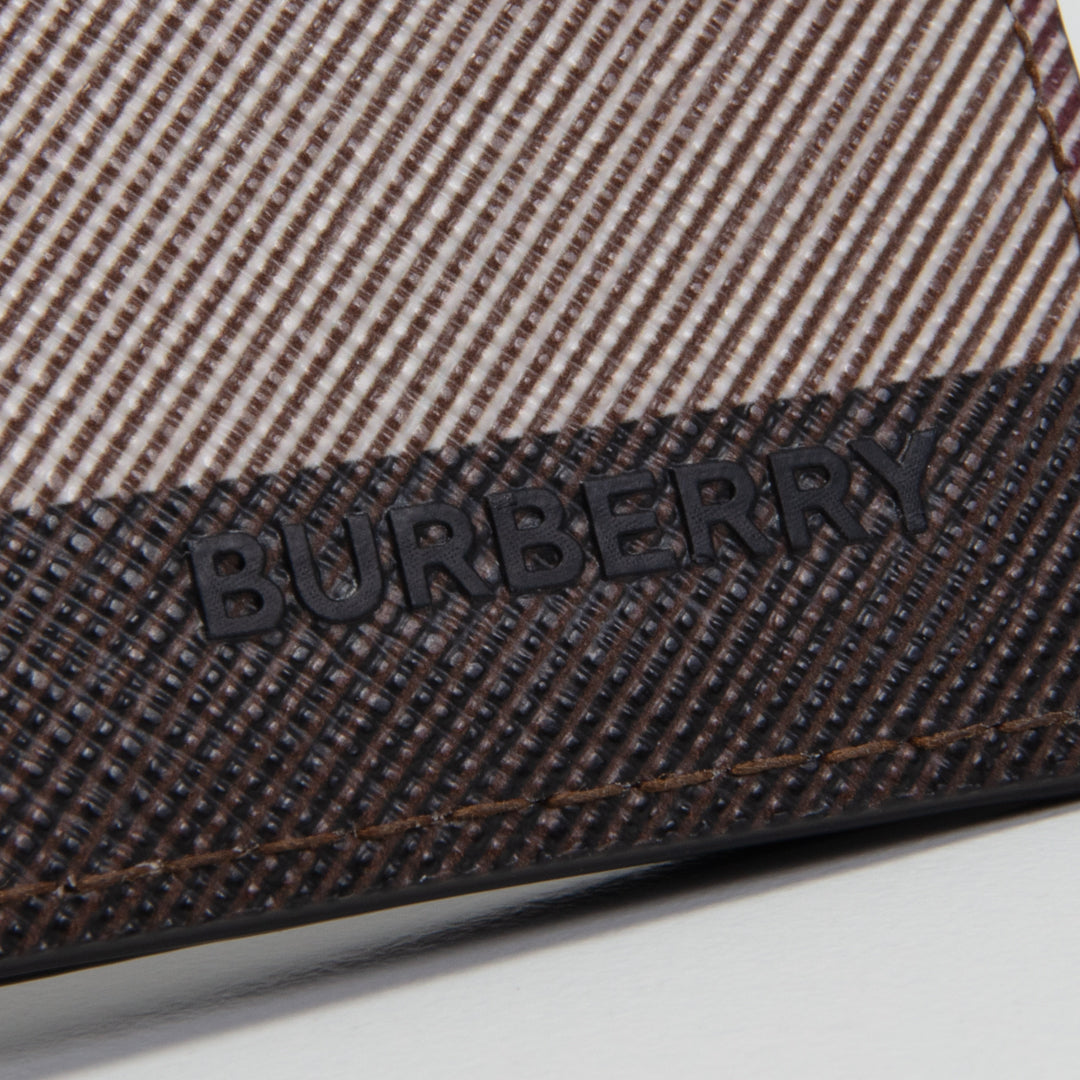 BURBERRY Check & Leather Bifold Wallet