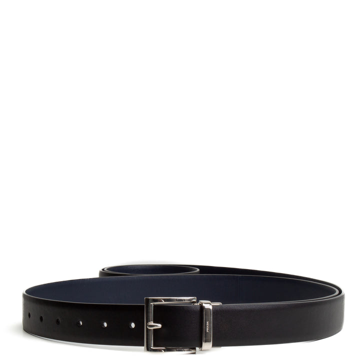 PRADA Reversable Double Wrap Leather Belt