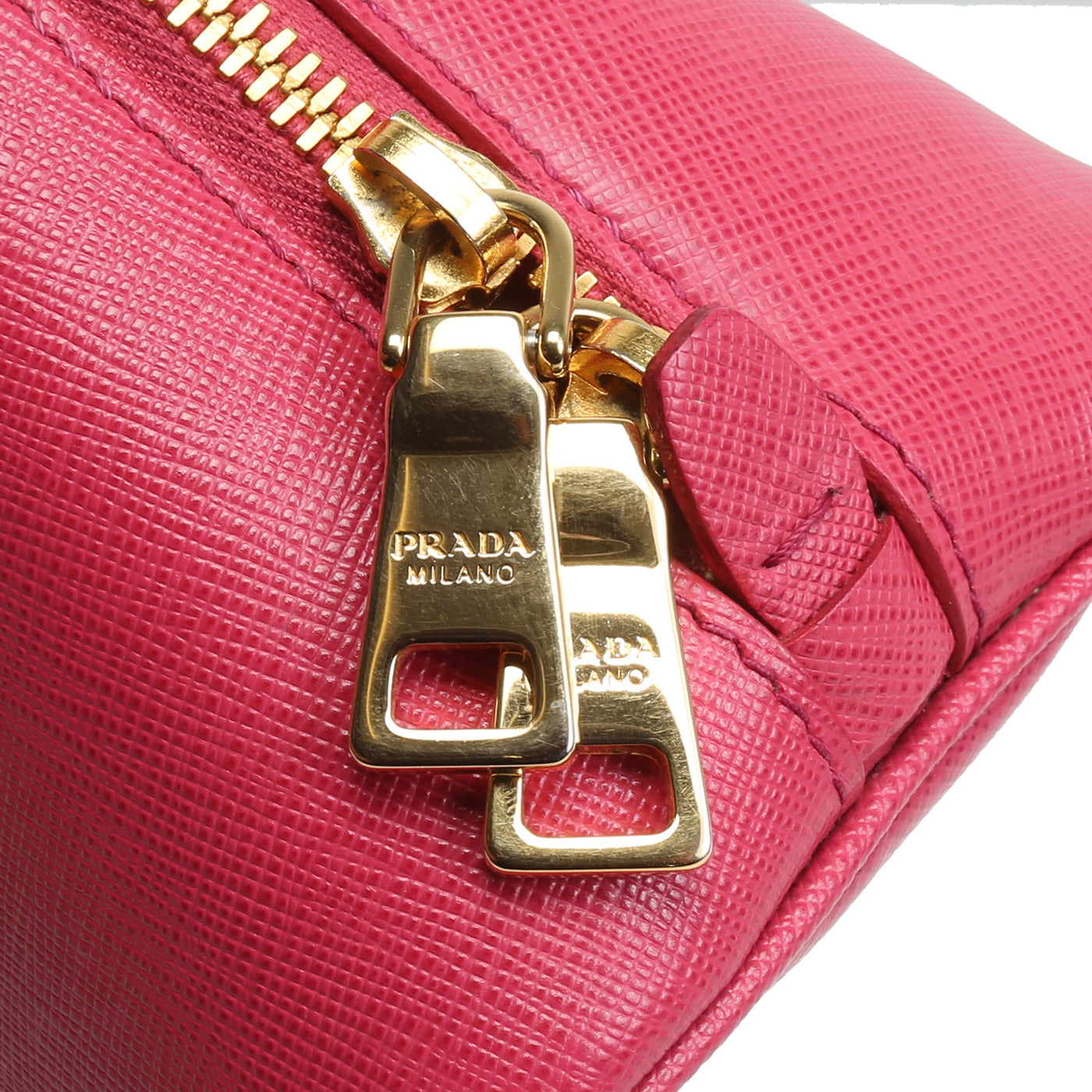 PRADA Saffiano Dome Satchel - Pink