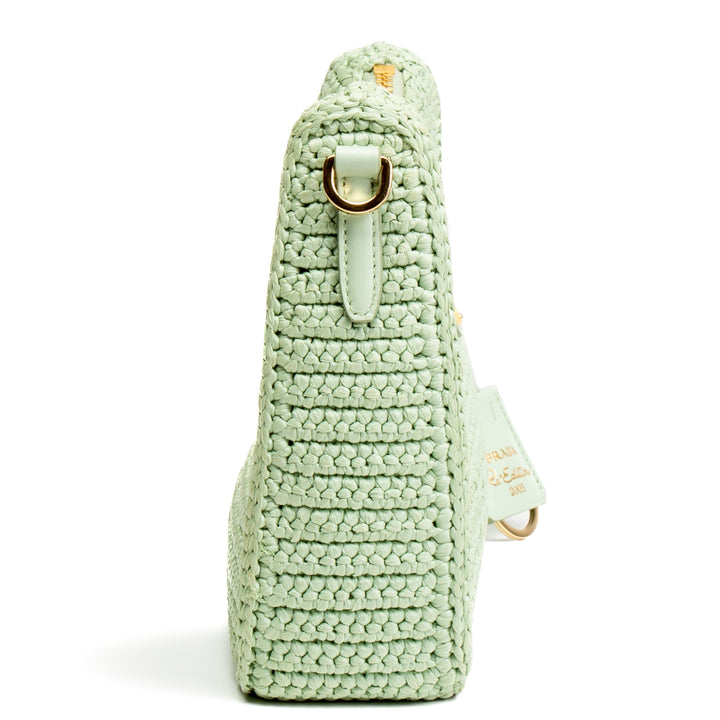 PRADA Re-Edition 2005 Crochet Bag- Seafoam