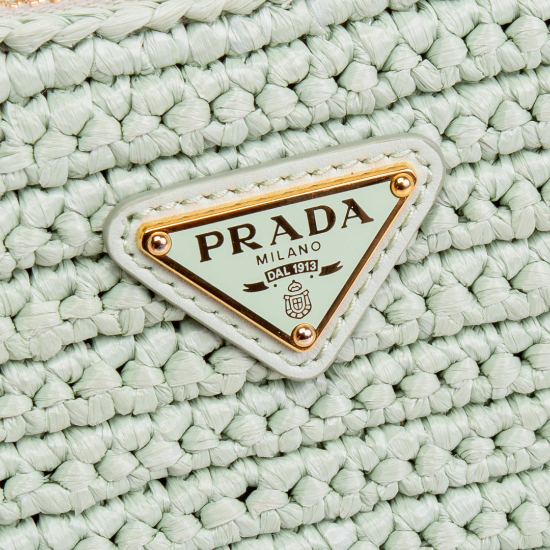 PRADA Re-Edition 2005 Crochet Bag- Seafoam