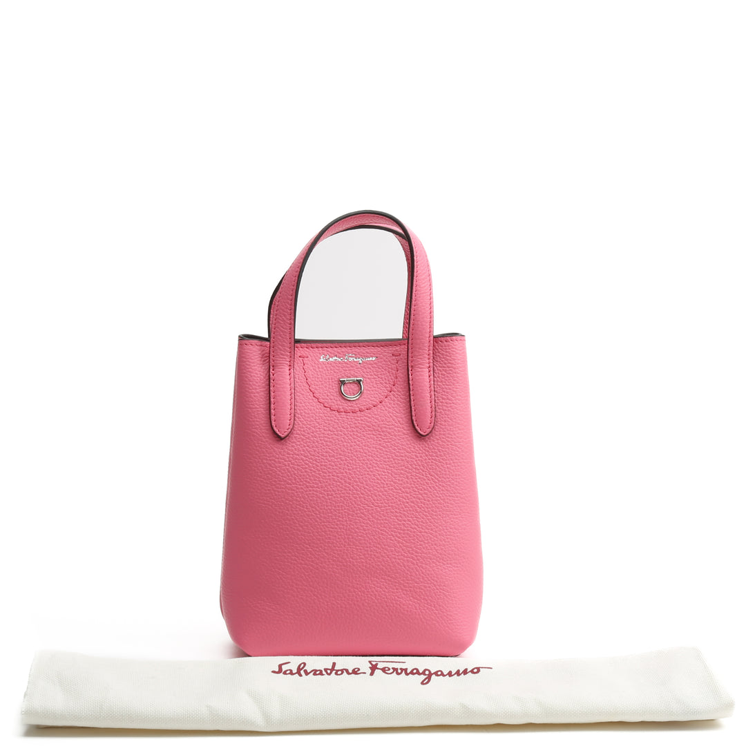 FERRAGAMO Gancini Tote -Bubble Gum Pink