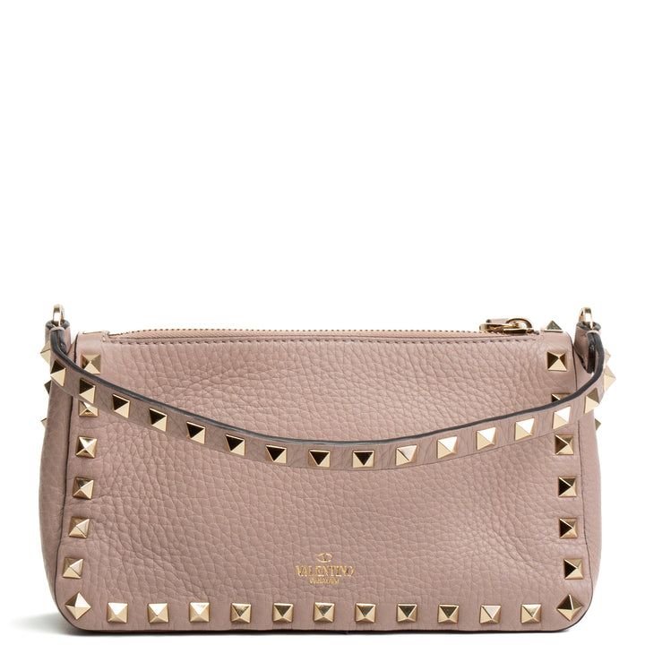 VALENTINO Small Rockstud Shoulder Bag - Poudre