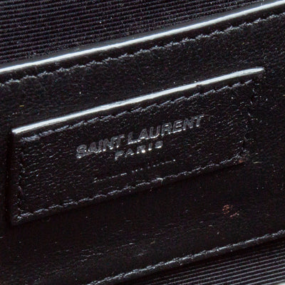 SAINT LAURENT Small Triquilt Envelope Flap Bag - Black