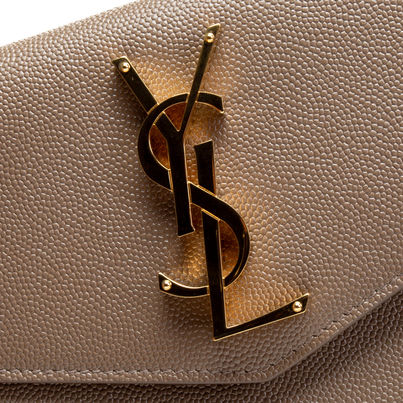 SAINT LAURENT Uptown Medium Pouch- Taupe