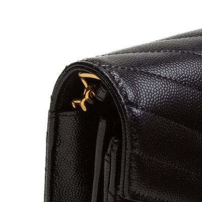 SAINT LAURENT Envelope Wallet on Chain - Black