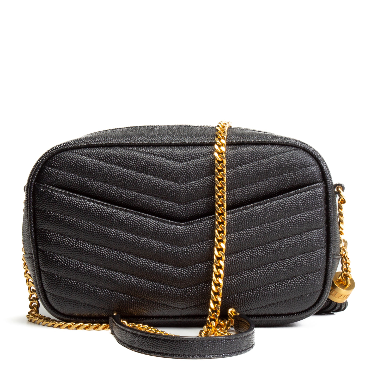 SAINT LAURENT Mini Lou Camera Bag - Black