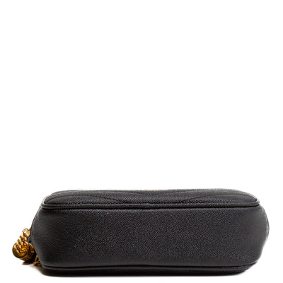 SAINT LAURENT Mini Lou Camera Bag - Black