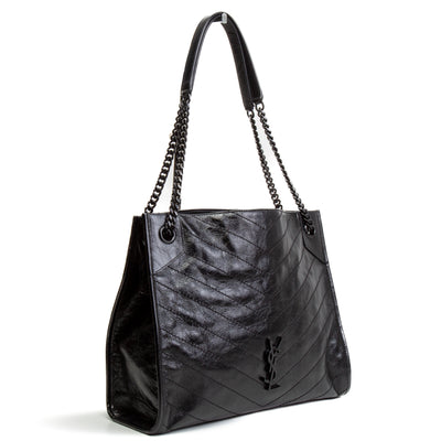 SAINT LAURENT Medium Niki Shopper Tote - Black