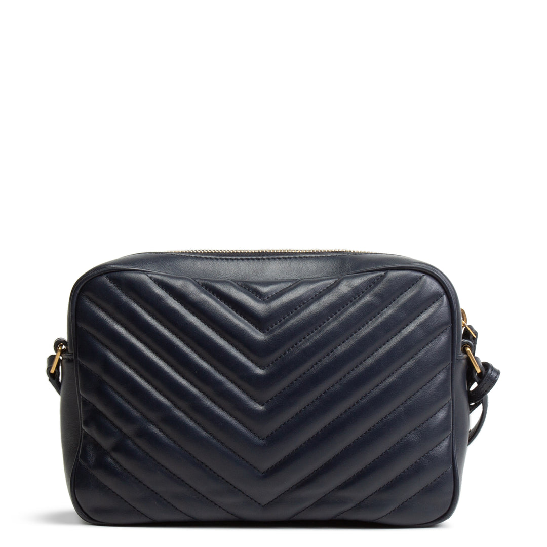 SAINT LAURENT Lou Camera Bag - Navy Blue - OUTLET FINAL SALE