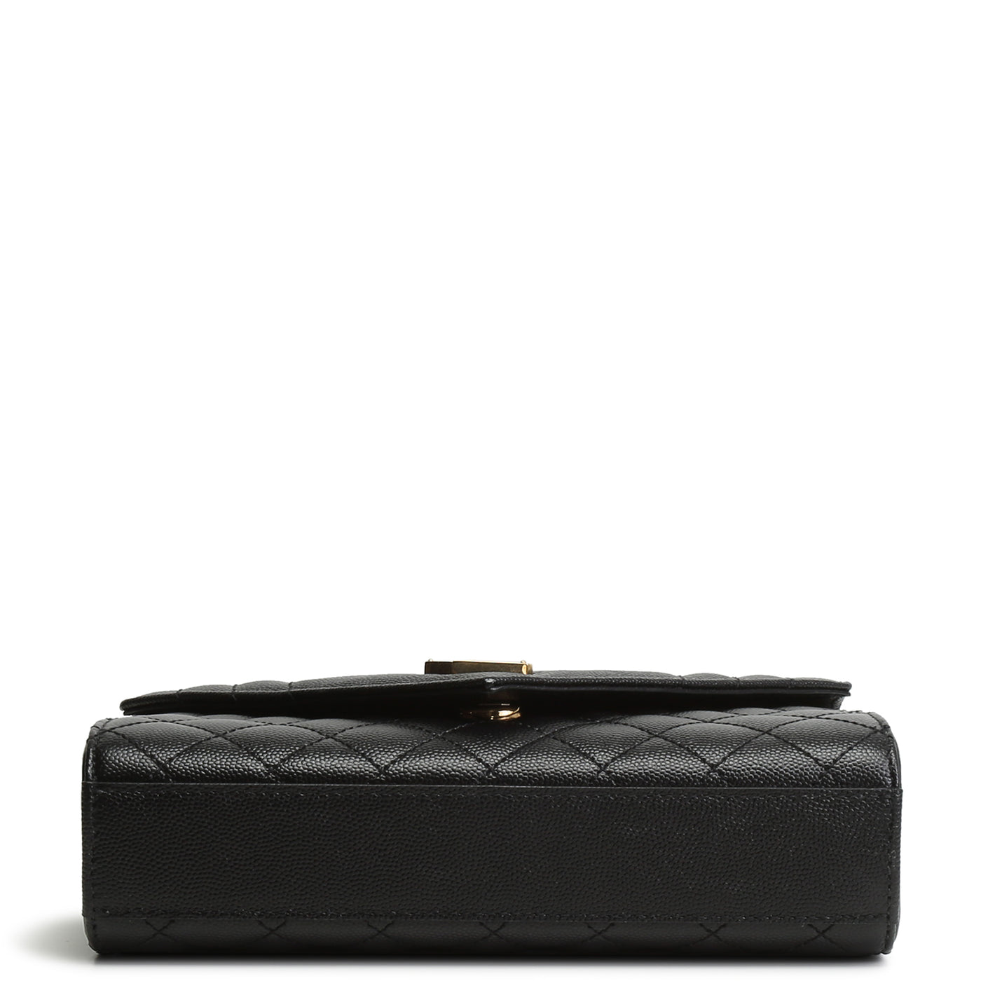 SAINT LAURENT Small Triquilt Envelope Flap Bag - Black