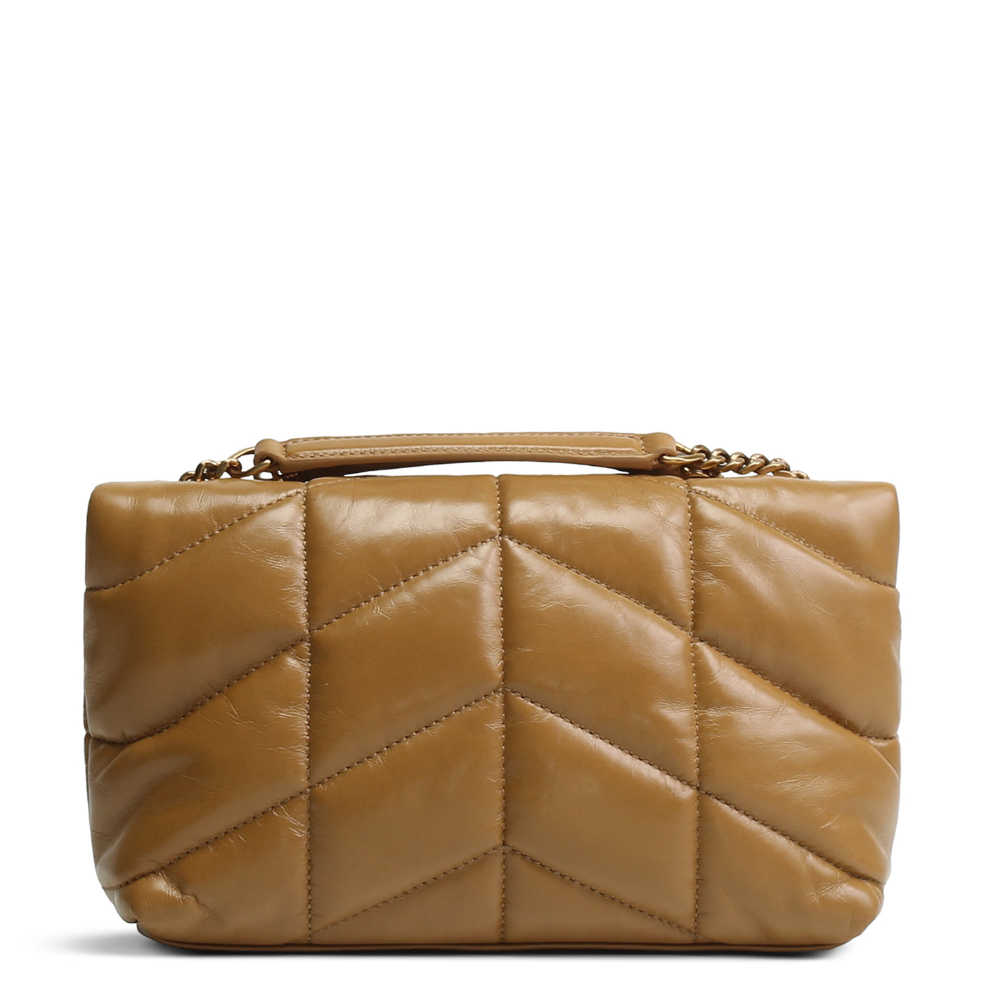 SAINT LAURENT Toy LouLou Puffer Bag - Praline