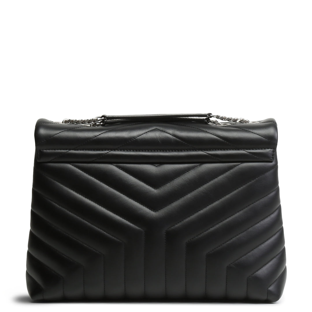 SAINT LAURENT Monogram Matelesse Medium LouLou - Black