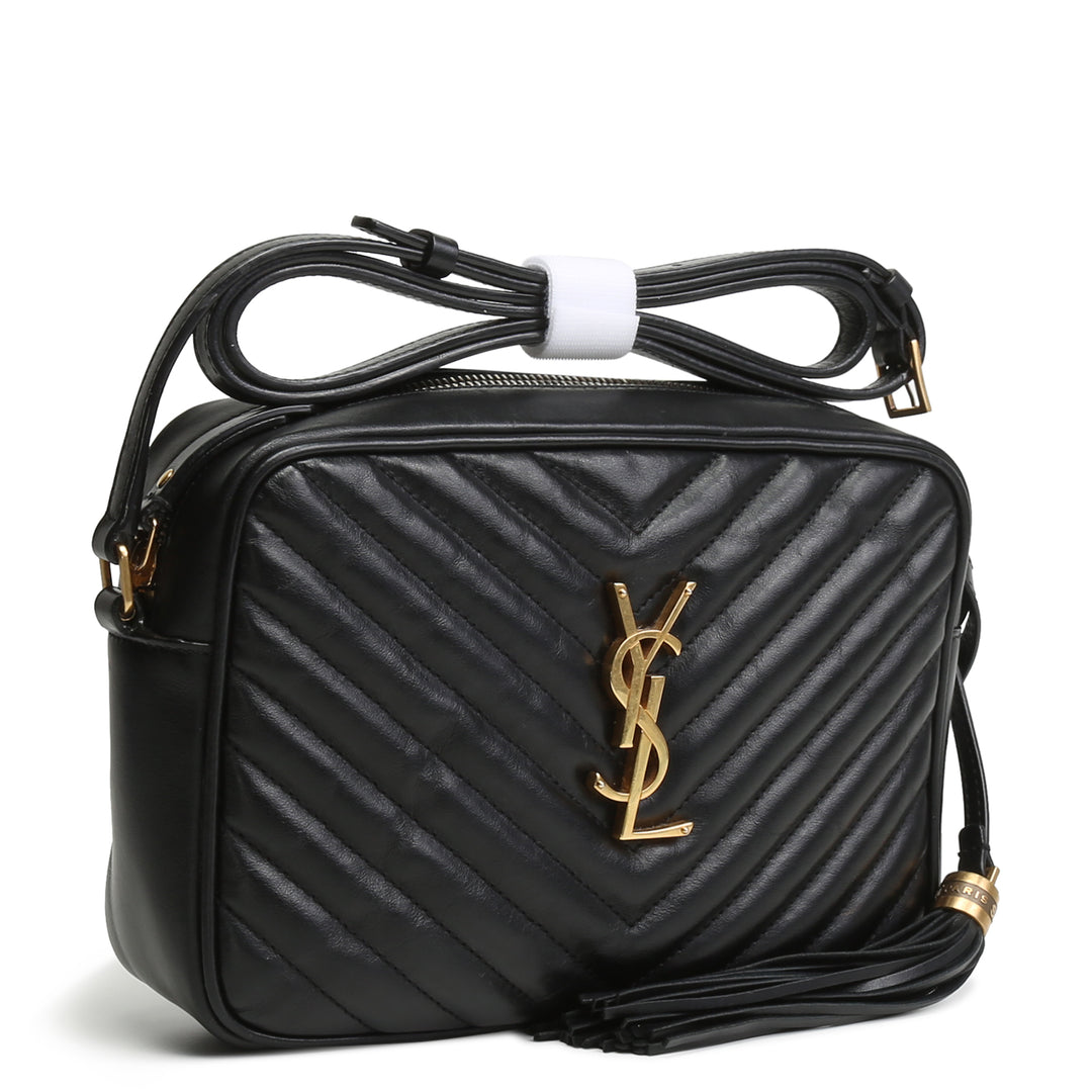 SAINT LAURENT Lou Camera Tassel Bag - Black