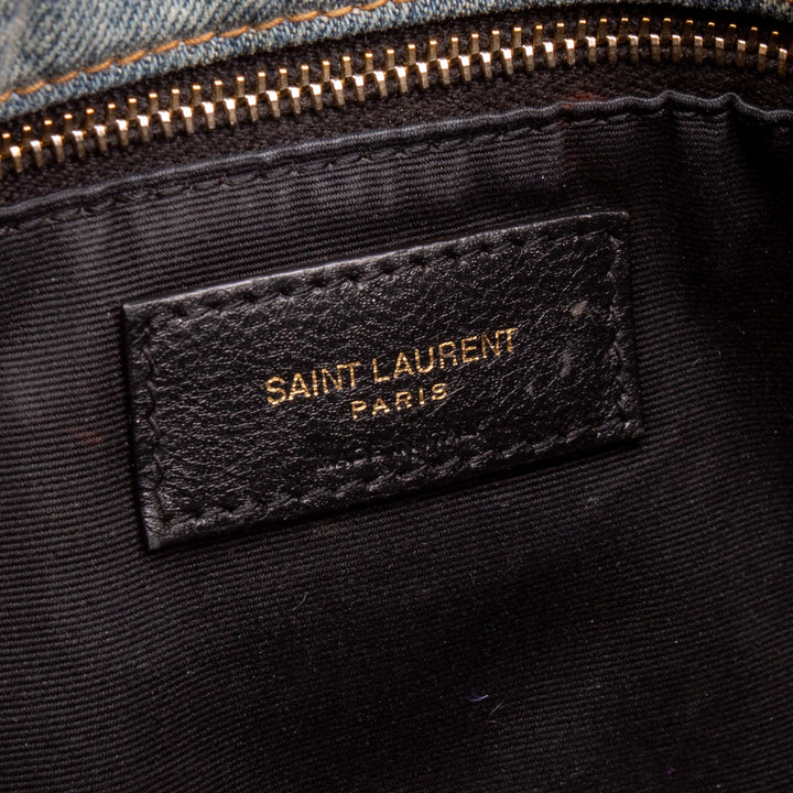 SAINT LARENT Small Puffer - Denim