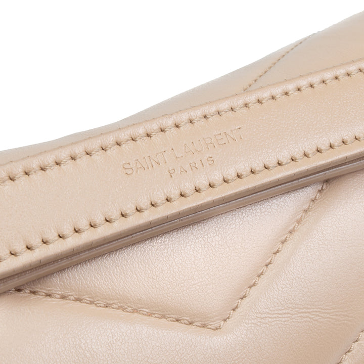 SAINT LAURENT Medium Loulou - Beige