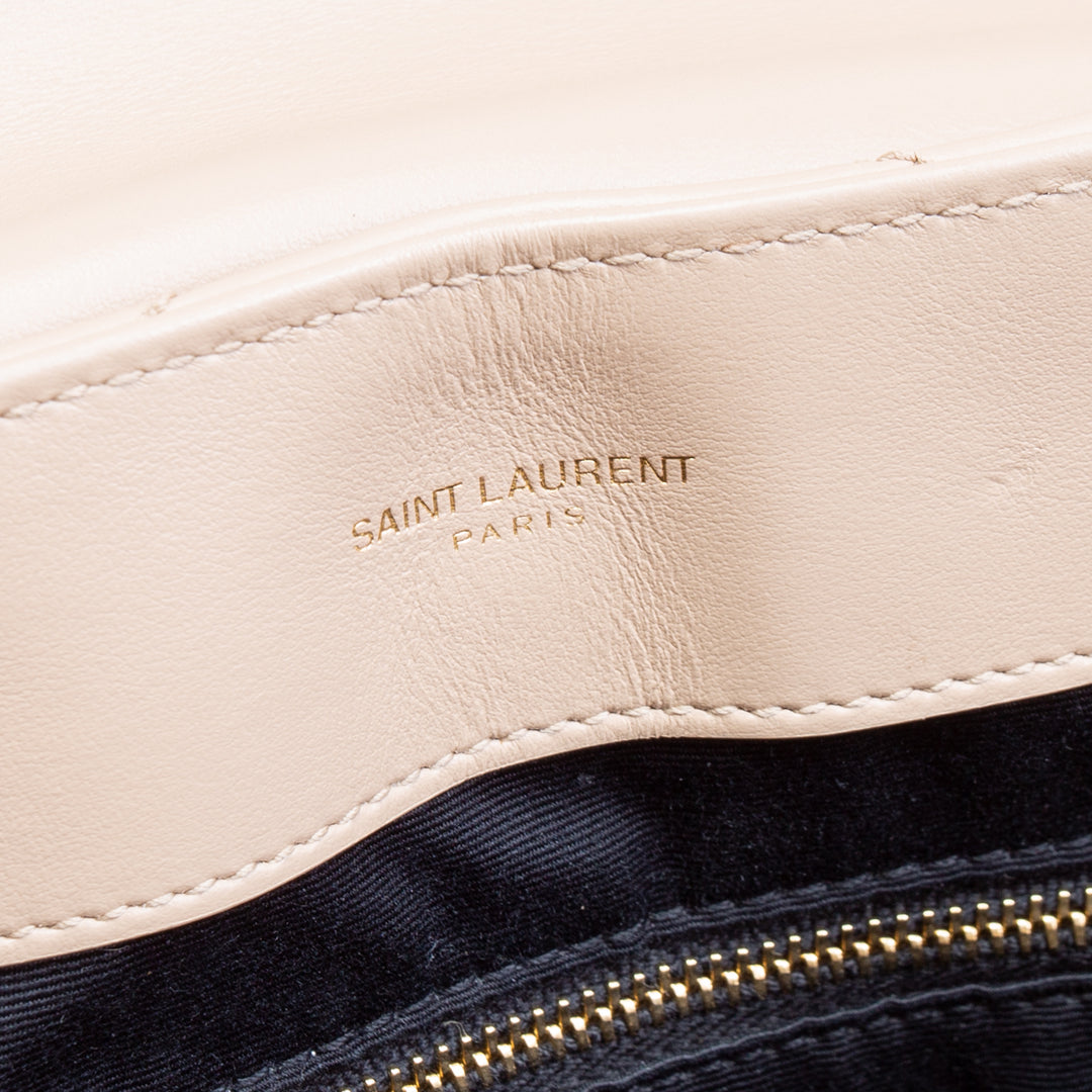 SAINT LAURENT Medium Loulou - Beige