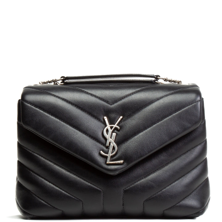 SAINT LAURENT Small Loulou Shoulder Bag - Black