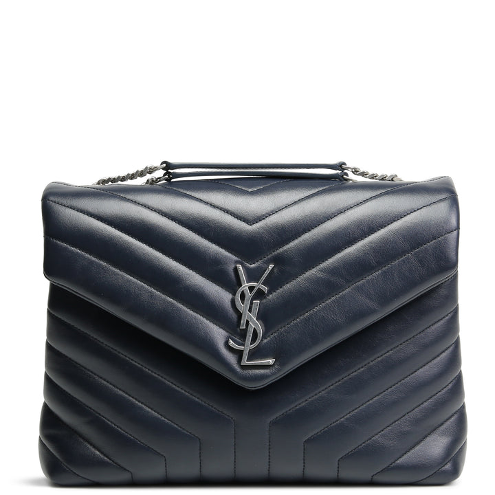 SAINT LAURENT Medium LouLou Bag - Navy