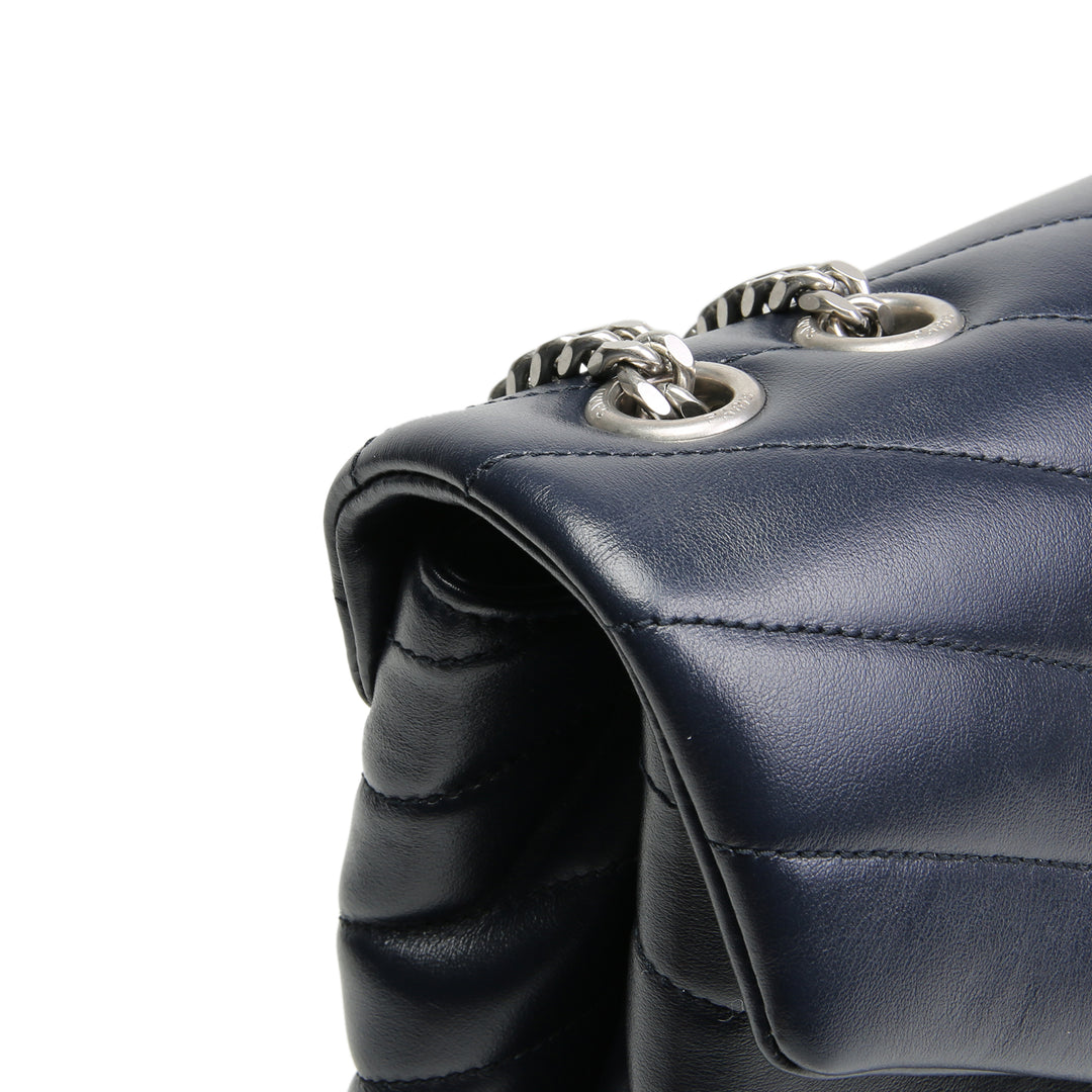 SAINT LAURENT Medium LouLou Bag - Navy