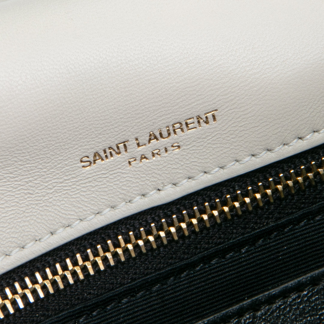 SAINT LAURENT Small Calypso Shoulder Bag - Blanc Vintage