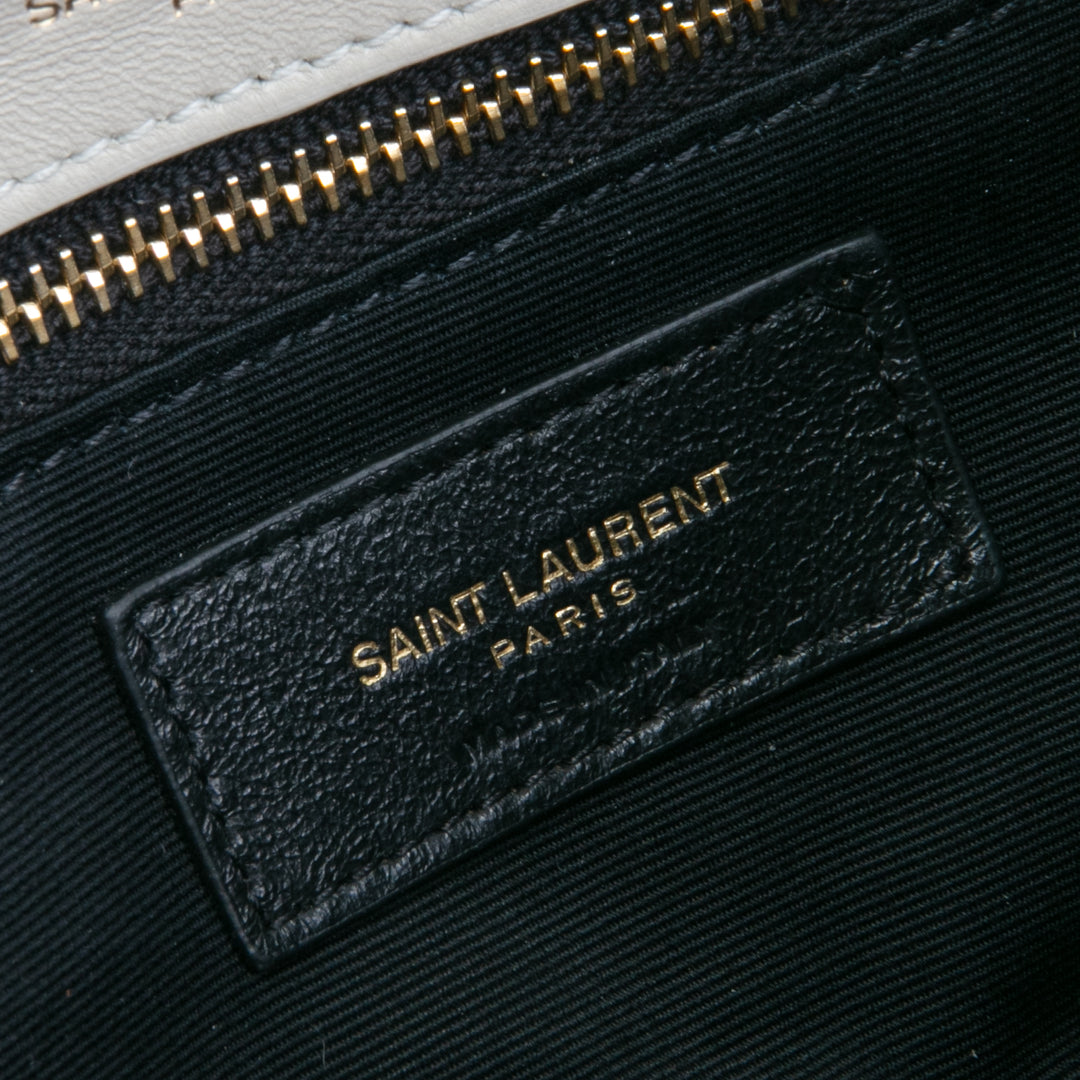 SAINT LAURENT Small Calypso Shoulder Bag - Blanc Vintage