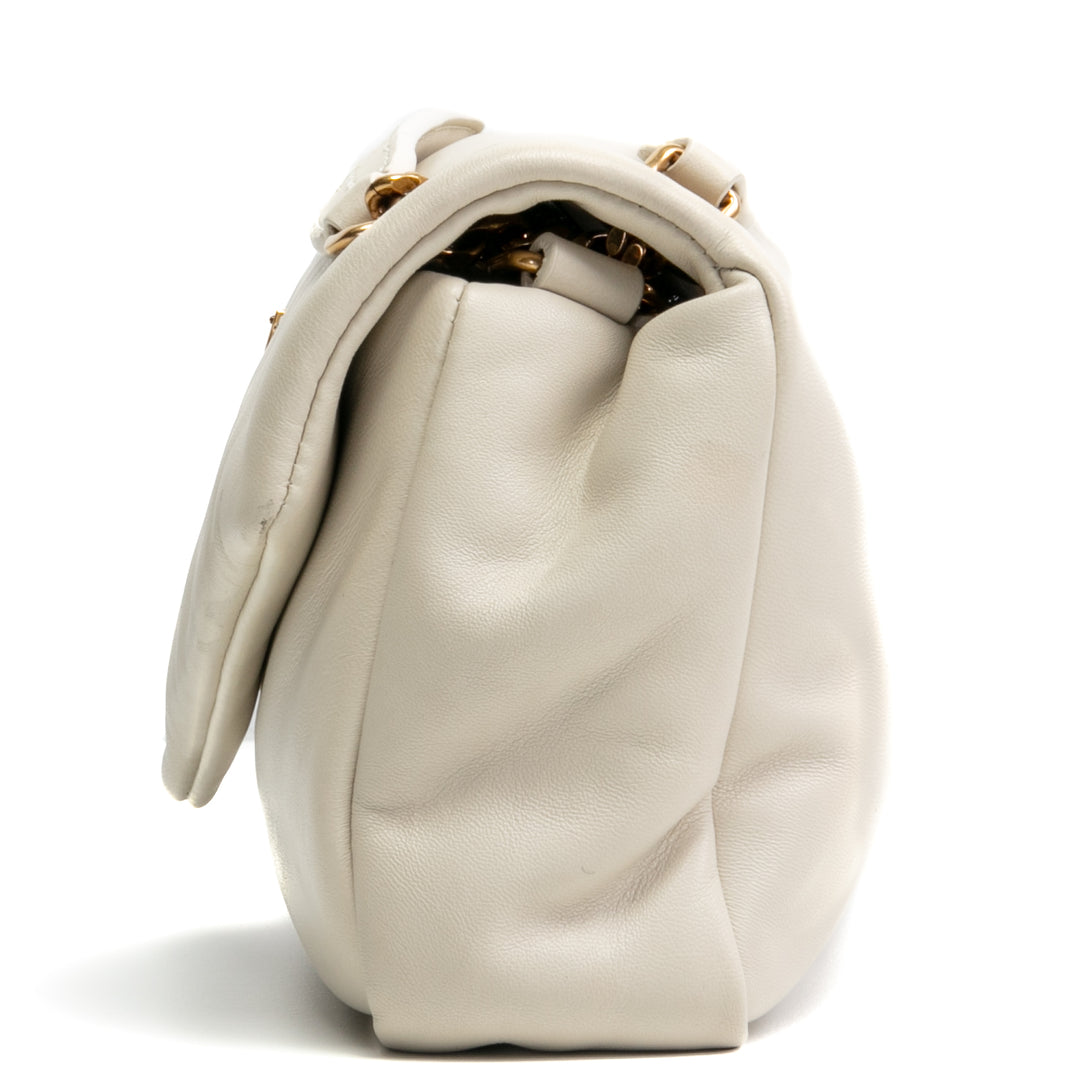 SAINT LAURENT Small Calypso Shoulder Bag - Blanc Vintage